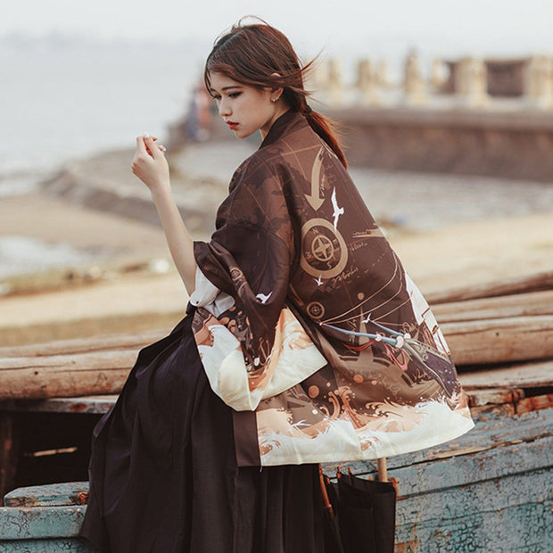 Sea Voyage Haori Kimono Cardigan Streetwear Brand Techwear Combat Tactical YUGEN THEORY