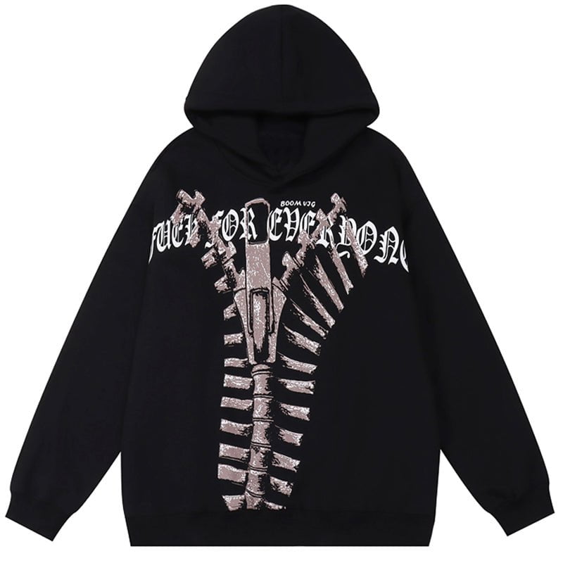 Sherpa Hoodie Zipper Graphic Streetwear Brand Techwear Combat Tactical YUGEN THEORY