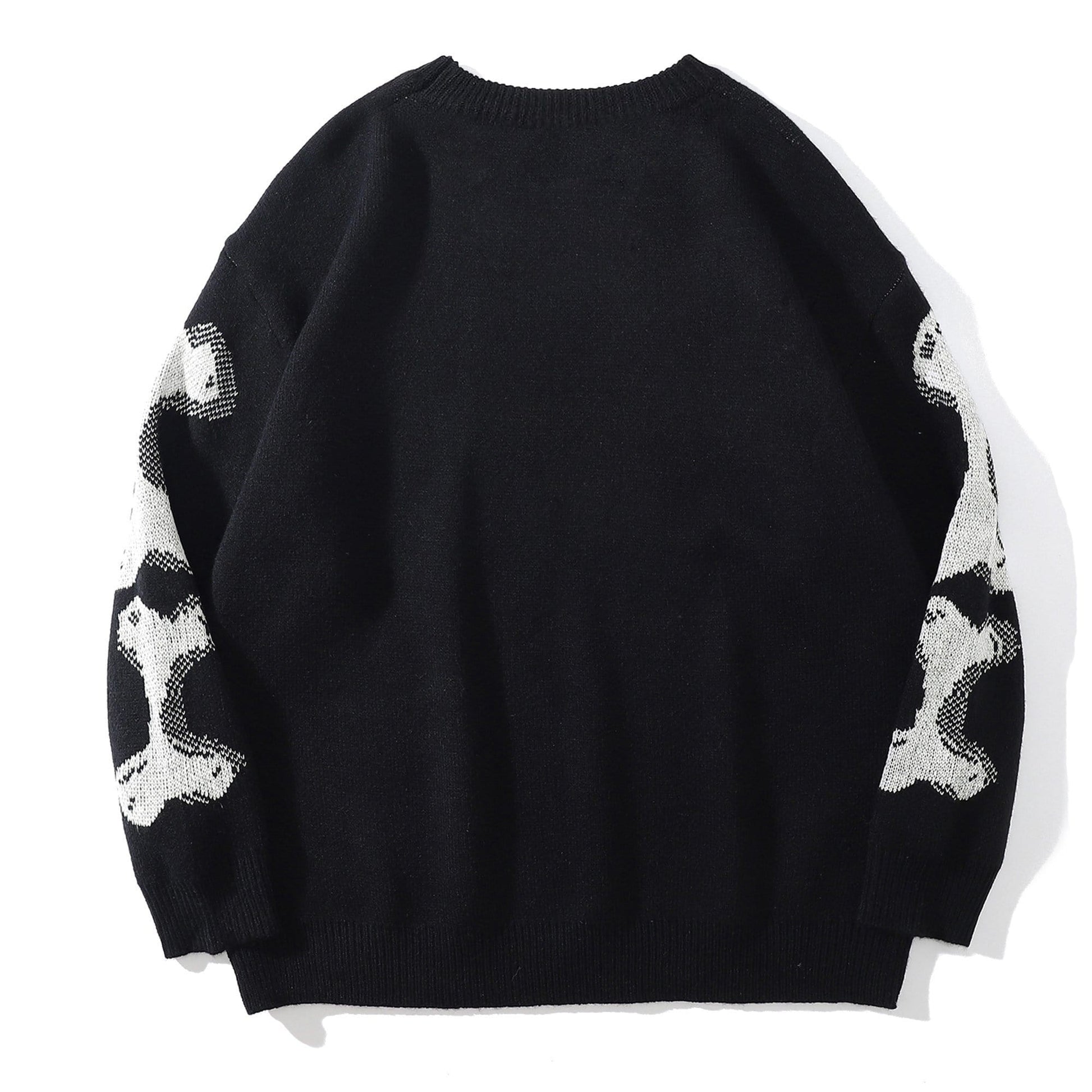 Skeleton Print Knit Sweater Streetwear Brand Techwear Combat Tactical YUGEN THEORY