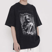 Skeleton Print T-Shirt Streetwear Brand Techwear Combat Tactical YUGEN THEORY