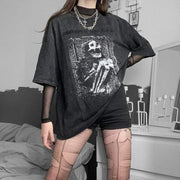 Skeleton Print T-Shirt Streetwear Brand Techwear Combat Tactical YUGEN THEORY