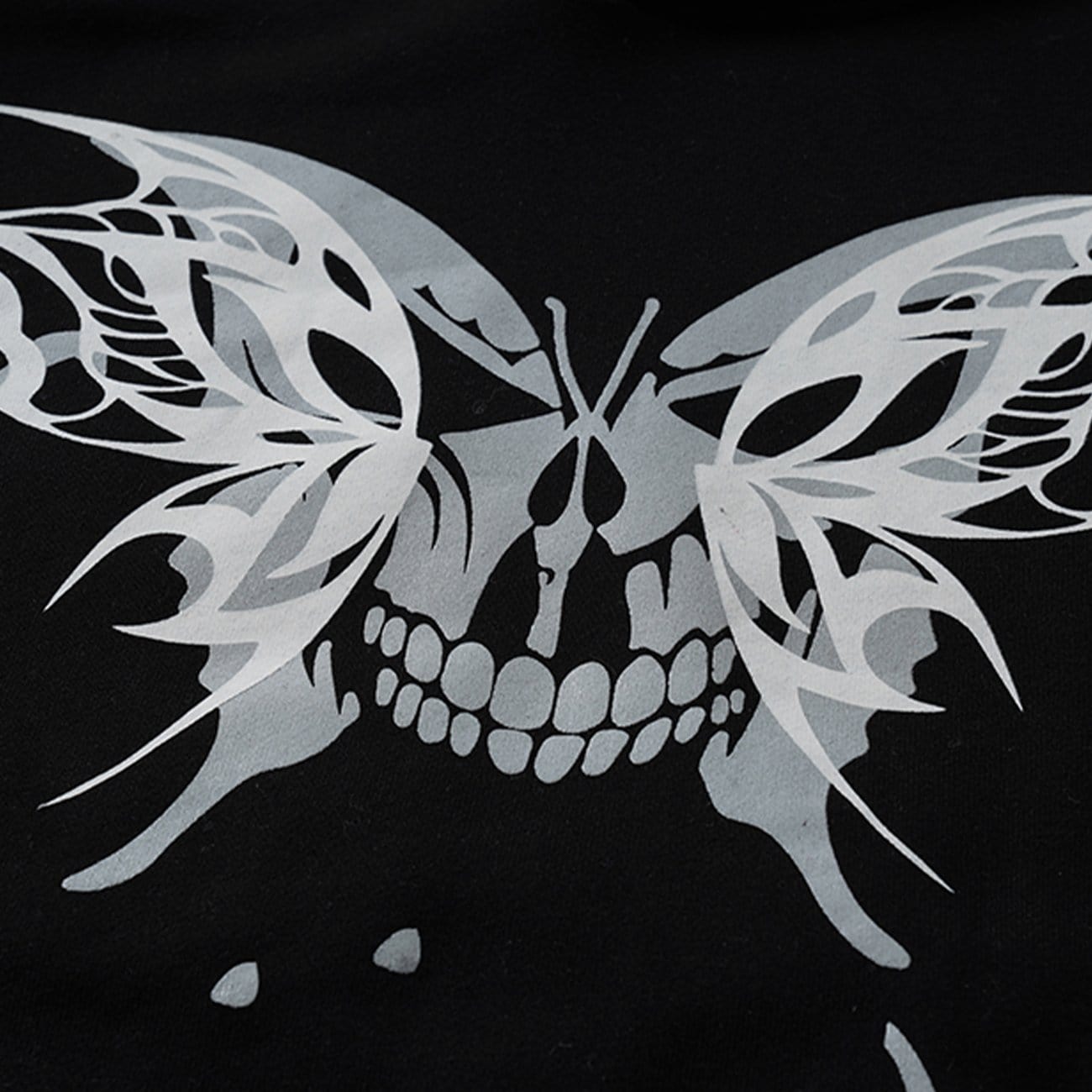 "Skull Butterfly" Hoodies Streetwear Brand Techwear Combat Tactical YUGEN THEORY