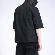 Solid Color Buckle Jacket Streetwear Brand Techwear Combat Tactical YUGEN THEORY