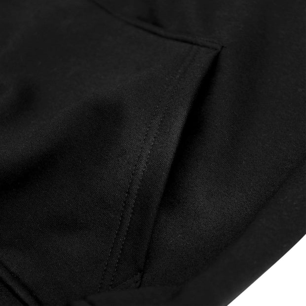 Solid Color Label Embroidery Oversized Hoodie Streetwear Brand Techwear Combat Tactical YUGEN THEORY