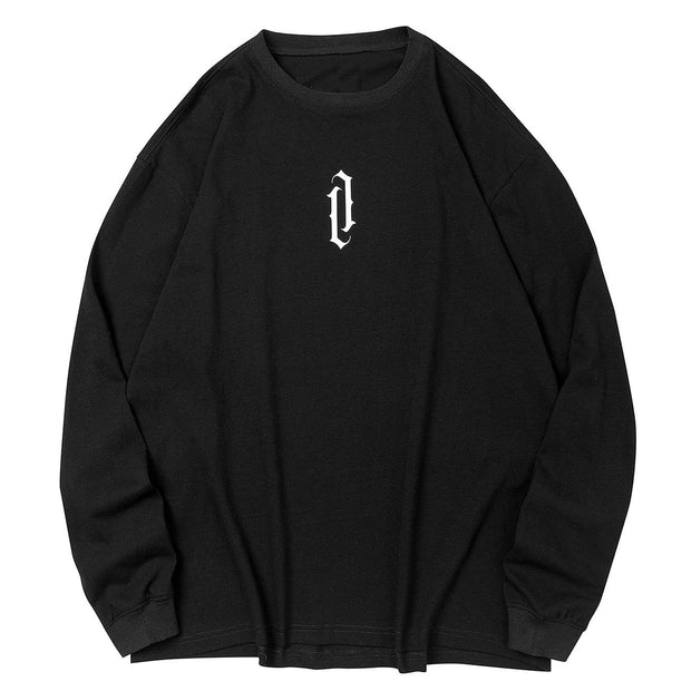 Solid Color Label Embroidery Sweatshirt Streetwear Brand Techwear Combat Tactical YUGEN THEORY