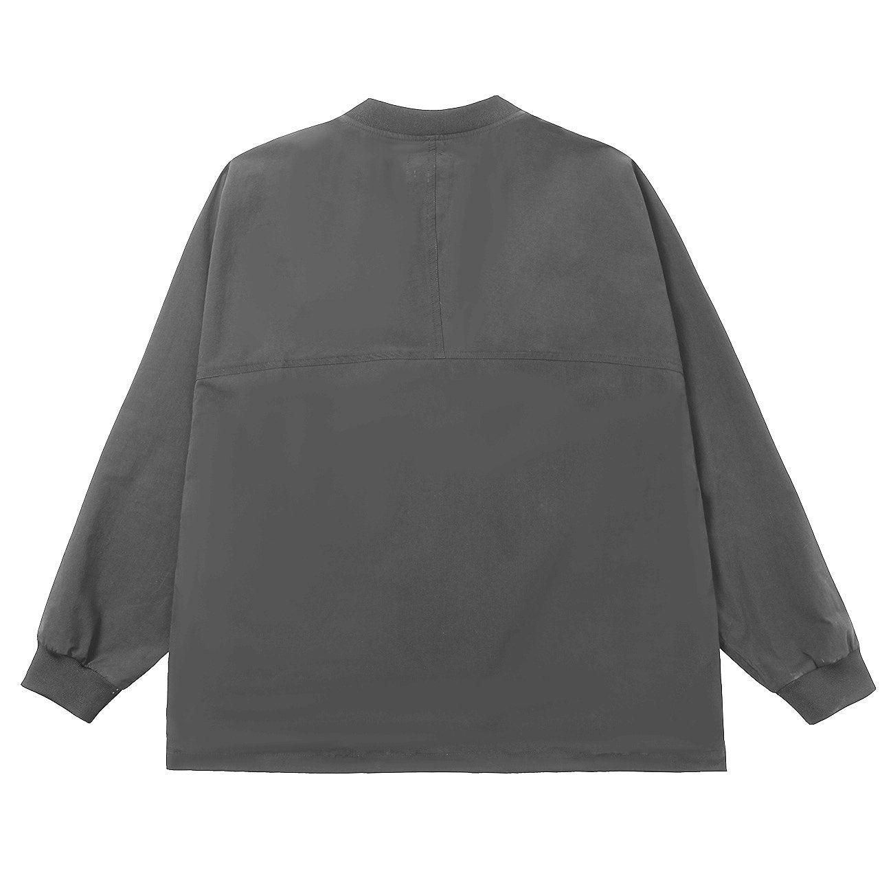 Solid Color Patchwork Pocket Sweatshirt Streetwear Brand Techwear Combat Tactical YUGEN THEORY