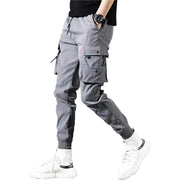 Solid Color Pockets Fleece Cargo Pants Streetwear Brand Techwear Combat Tactical YUGEN THEORY