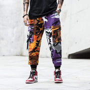 Split Camo Cargo Pants Streetwear Brand Techwear Combat Tactical YUGEN THEORY