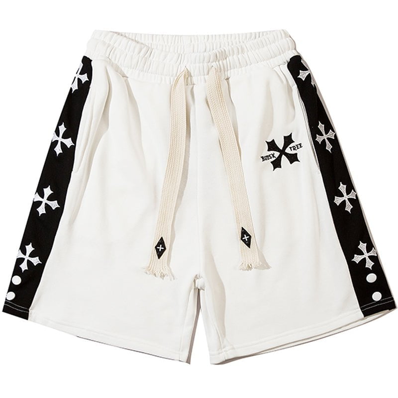 Sports Shorts Embroidery Cross Streetwear Brand Techwear Combat Tactical YUGEN THEORY