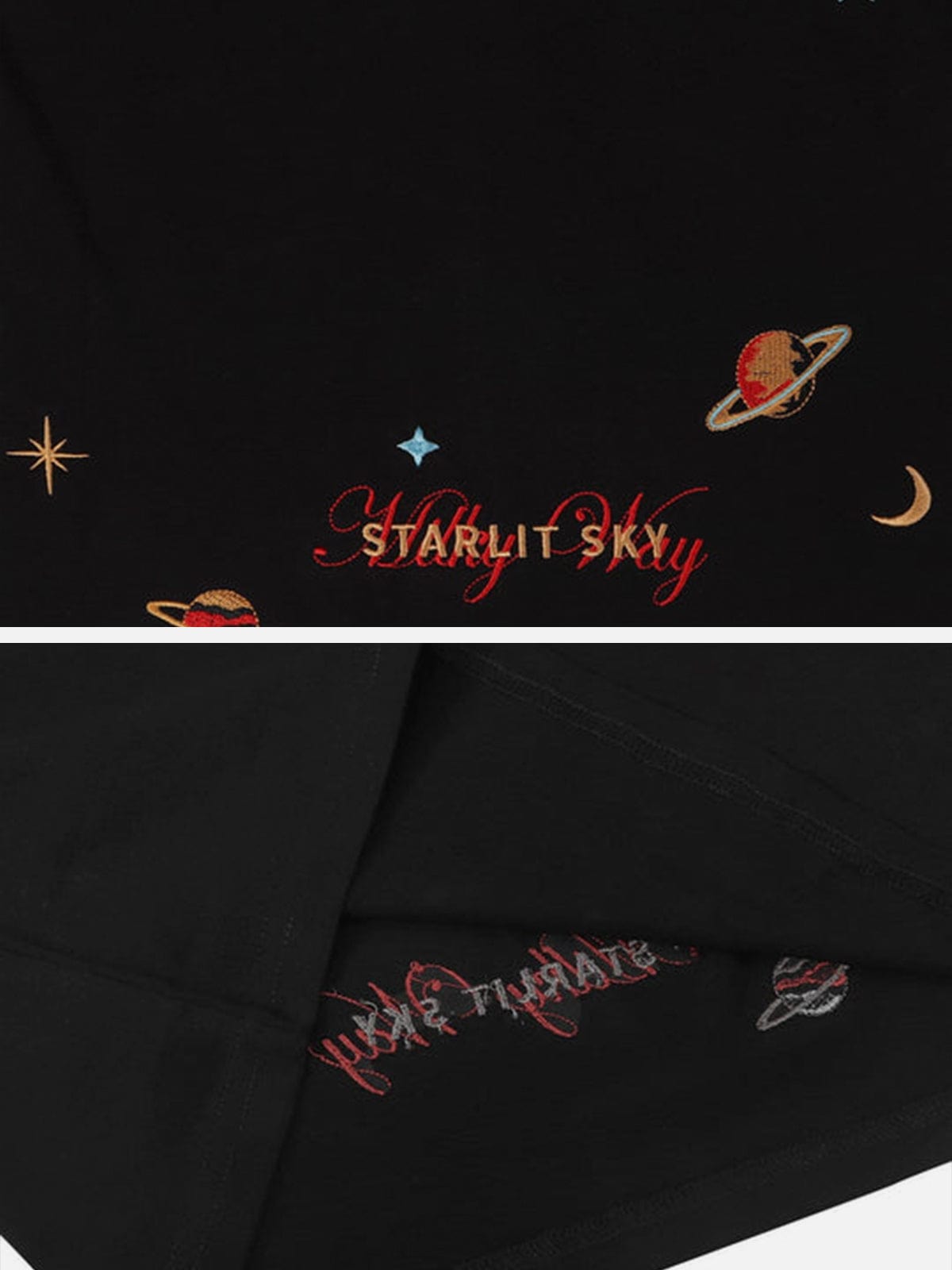 "Starry Embroidery" Tee Streetwear Brand Techwear Combat Tactical YUGEN THEORY