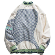 Stitch Checkerboard Varsity Jacket Streetwear Brand Techwear Combat Tactical YUGEN THEORY