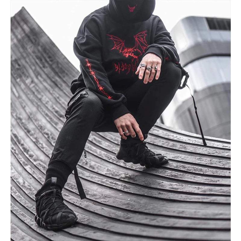 Street Goth Shadow Techwear Hoodie Streetwear Brand Techwear Combat Tactical YUGEN THEORY