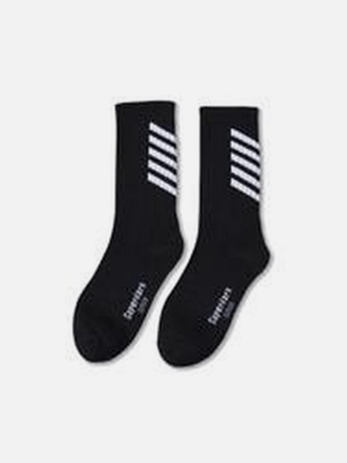 Striped Skateboard Socks 1PC Streetwear Brand Techwear Combat Tactical YUGEN THEORY