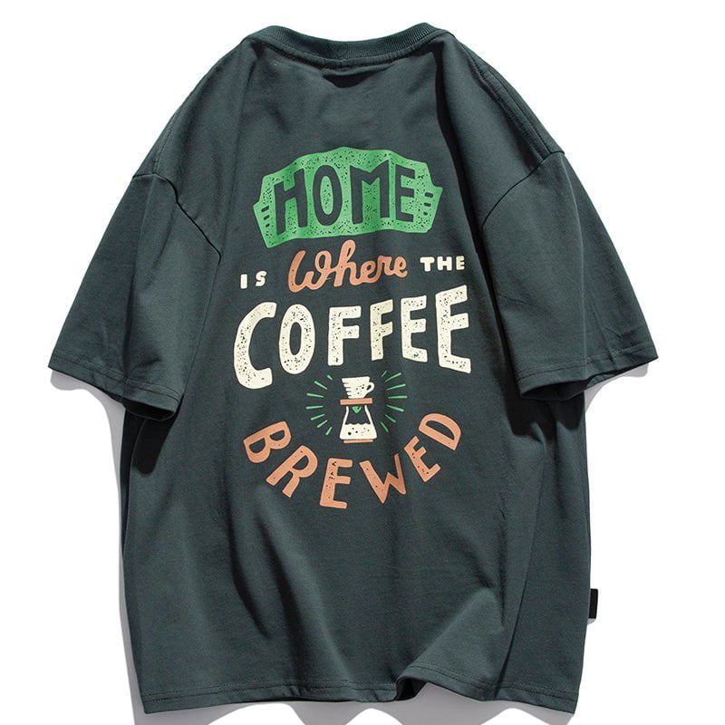 Summer T-shirt Home Coffee Streetwear Brand Techwear Combat Tactical YUGEN THEORY