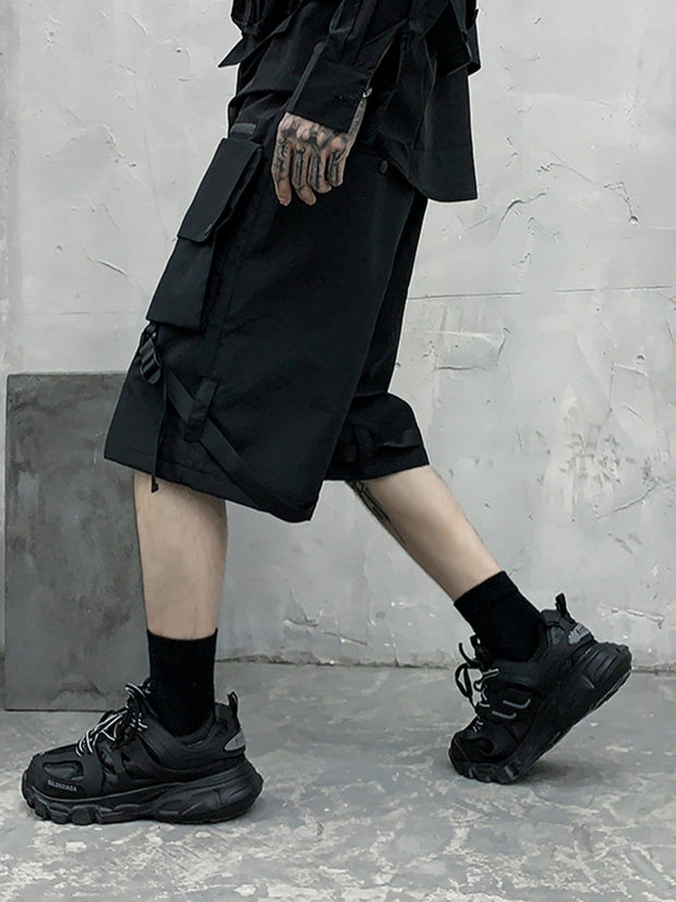 Tactical Function Cargo Shorts Streetwear Brand Techwear Combat Tactical YUGEN THEORY