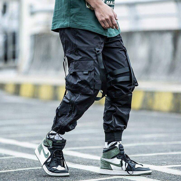 Techwear Black Pants Streetwear Brand Techwear Combat Tactical YUGEN THEORY