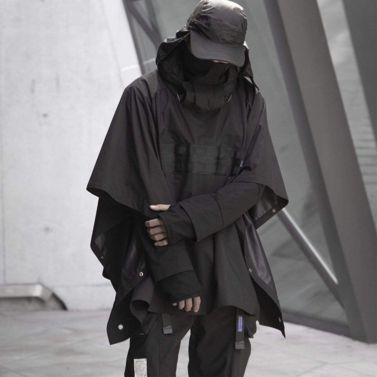 Ninja Techwear Cape | Cyberpunk Fashion Cape – Yugen Theory