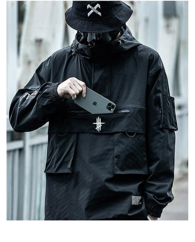 Techwear Functional Reflective Combat Jacket Streetwear Brand Techwear Combat Tactical YUGEN THEORY