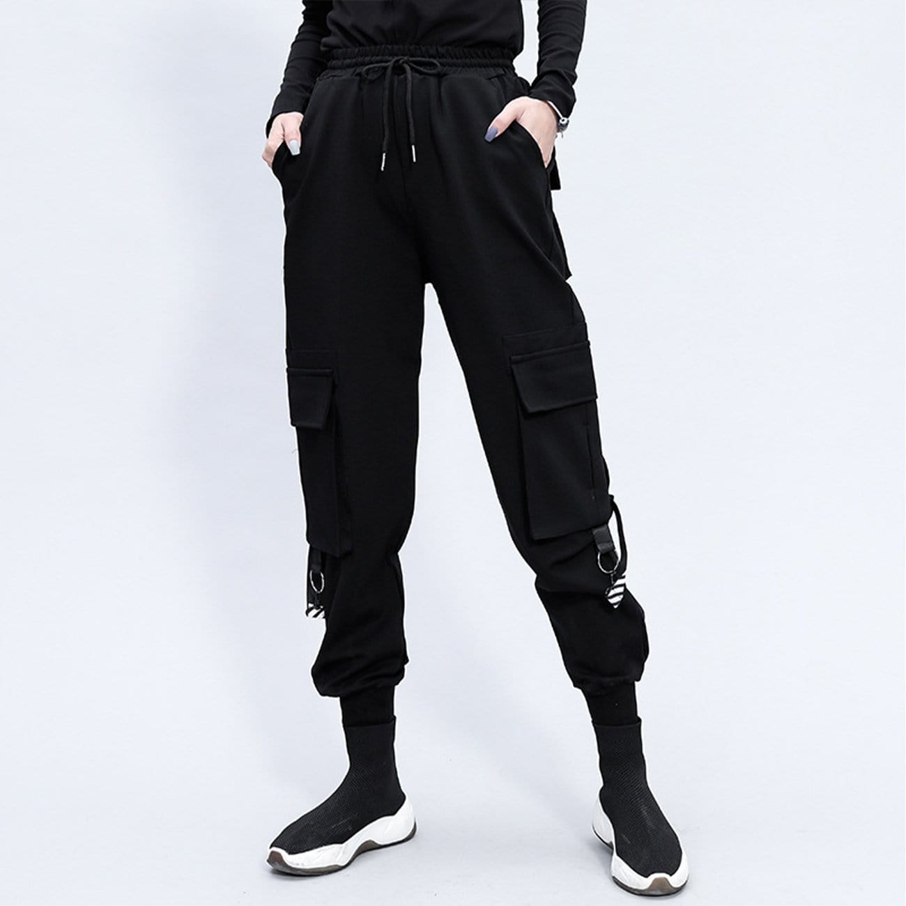 Techwear Ribbons Cargo Pants Streetwear Brand Techwear Combat Tactical YUGEN THEORY
