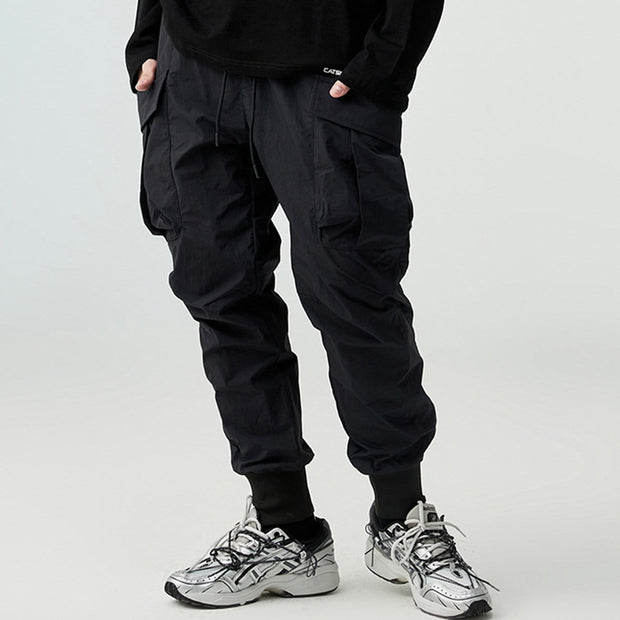 Techwear Side Zipper Big Pockets Cargo Pants Streetwear Brand Techwear Combat Tactical YUGEN THEORY