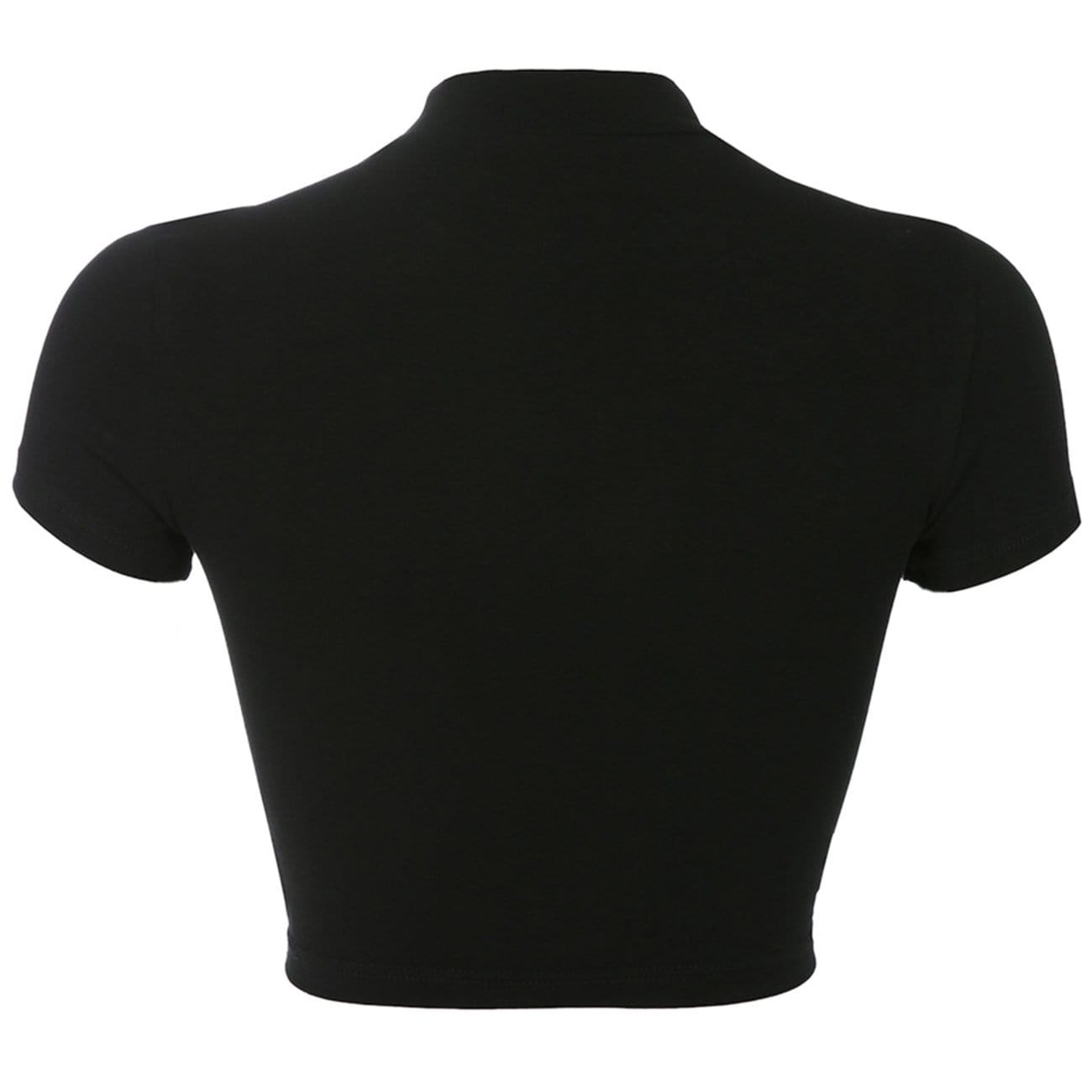Techwear Slim Ribbons Short Sleeve T-shirt Streetwear Brand Techwear Combat Tactical YUGEN THEORY