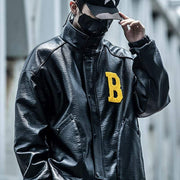 Techwear Wraith Leather Jacket Streetwear Brand Techwear Combat Tactical YUGEN THEORY