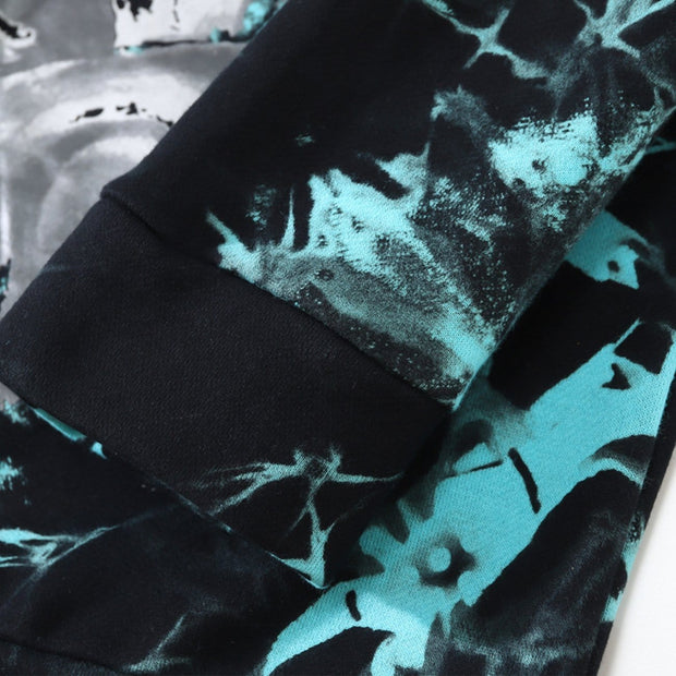 Tie-dye Phantom Print Oversized Hoodie Streetwear Brand Techwear Combat Tactical YUGEN THEORY