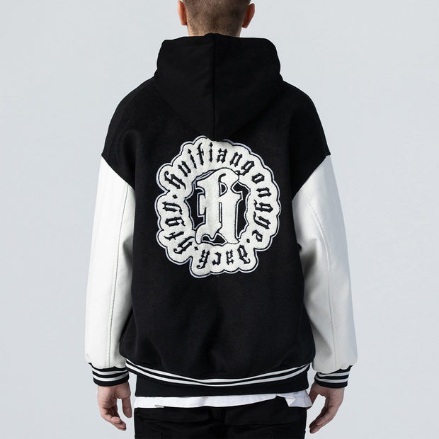 Towel Embroidered Letters Puzzle Print Jacket Streetwear Brand Techwear Combat Tactical YUGEN THEORY