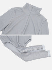 Turtleneck Zipper Solid Color Shiny Bodysuit Streetwear Brand Techwear Combat Tactical YUGEN THEORY