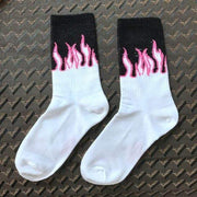 Two Tone Fire Socks Streetwear Brand Techwear Combat Tactical YUGEN THEORY