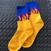 Two Tone Fire Socks Streetwear Brand Techwear Combat Tactical YUGEN THEORY