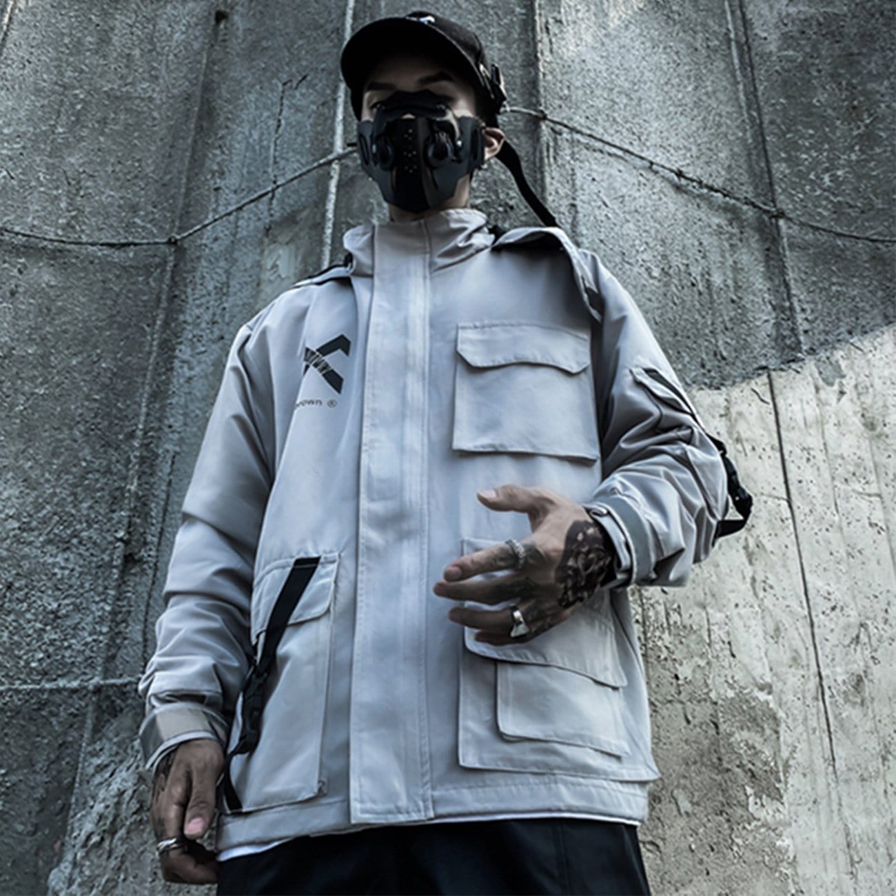 "Ubzvadswe" Jacket Streetwear Brand Techwear Combat Tactical YUGEN THEORY