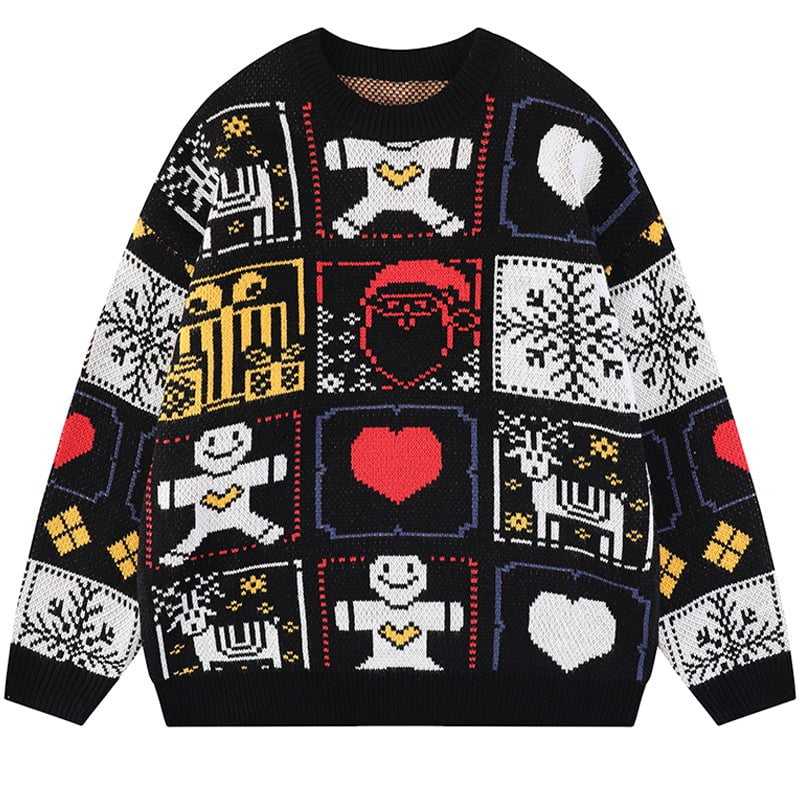 Ugly Christmas Sweater Color Block Streetwear Brand Techwear Combat Tactical YUGEN THEORY