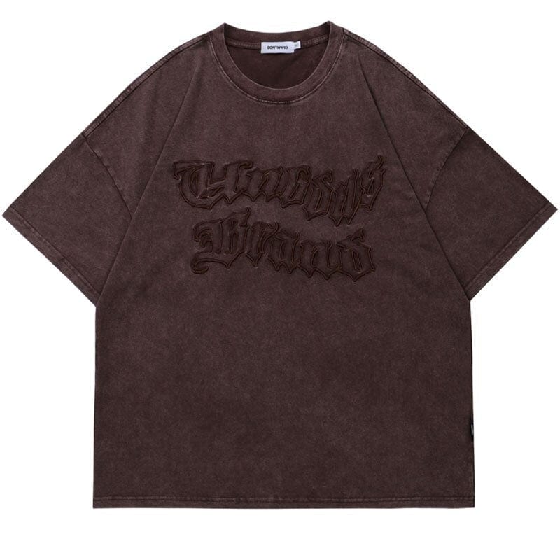 UNBDNS Brand Washed T-Shirt Streetwear Brand Techwear Combat Tactical YUGEN THEORY