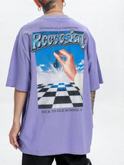 UNDERWORLD 90s Chess Print T-Shirt Streetwear Brand Techwear Combat Tactical YUGEN THEORY