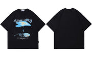 UNINHIBITEDNESS Dark Space Graphic T-Shirt Streetwear Brand Techwear Combat Tactical YUGEN THEORY