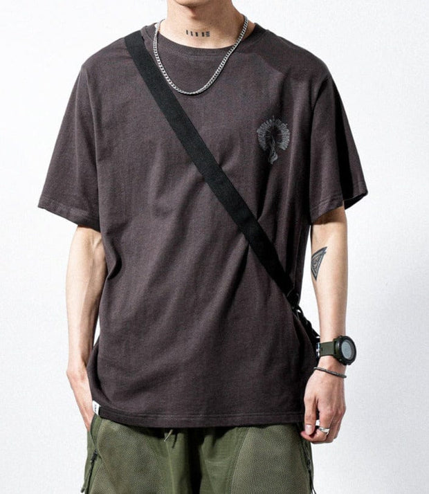 UNME Gothic Print T-Shirt Streetwear Brand Techwear Combat Tactical YUGEN THEORY