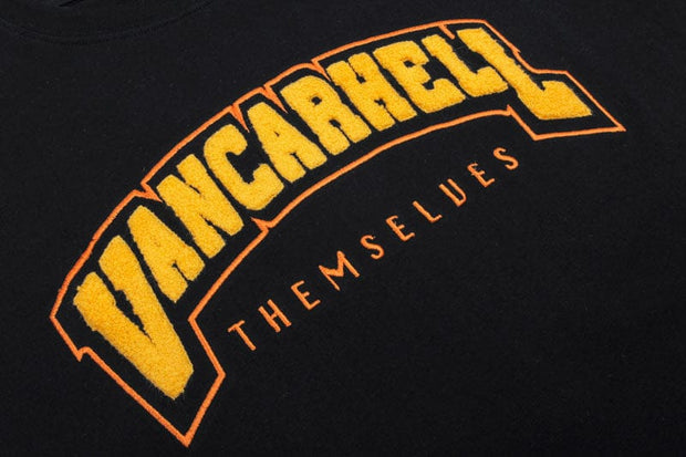 VANCARHELL Varsity T-Shirt Streetwear Brand Techwear Combat Tactical YUGEN THEORY