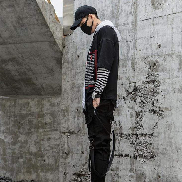 Vice Hooded Tee Streetwear Brand Techwear Combat Tactical YUGEN THEORY