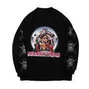 Vicious Monster Print Sweatshirt Streetwear Brand Techwear Combat Tactical YUGEN THEORY