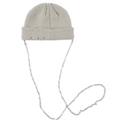 Vintage Ripped Hole Chain Knit Cap Streetwear Brand Techwear Combat Tactical YUGEN THEORY