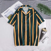 Vintage Stripe Shirt Streetwear Brand Techwear Combat Tactical YUGEN THEORY
