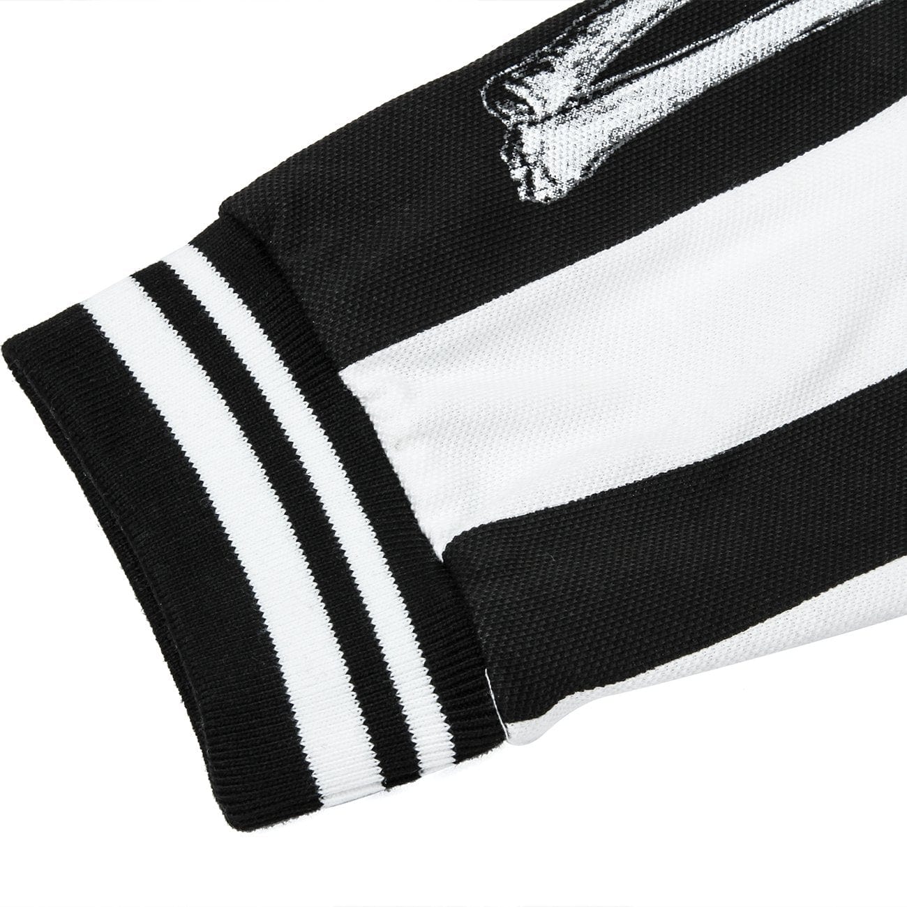 Vintage Striped Skull Cotton Oversized Sweatshirt Streetwear Brand Techwear Combat Tactical YUGEN THEORY