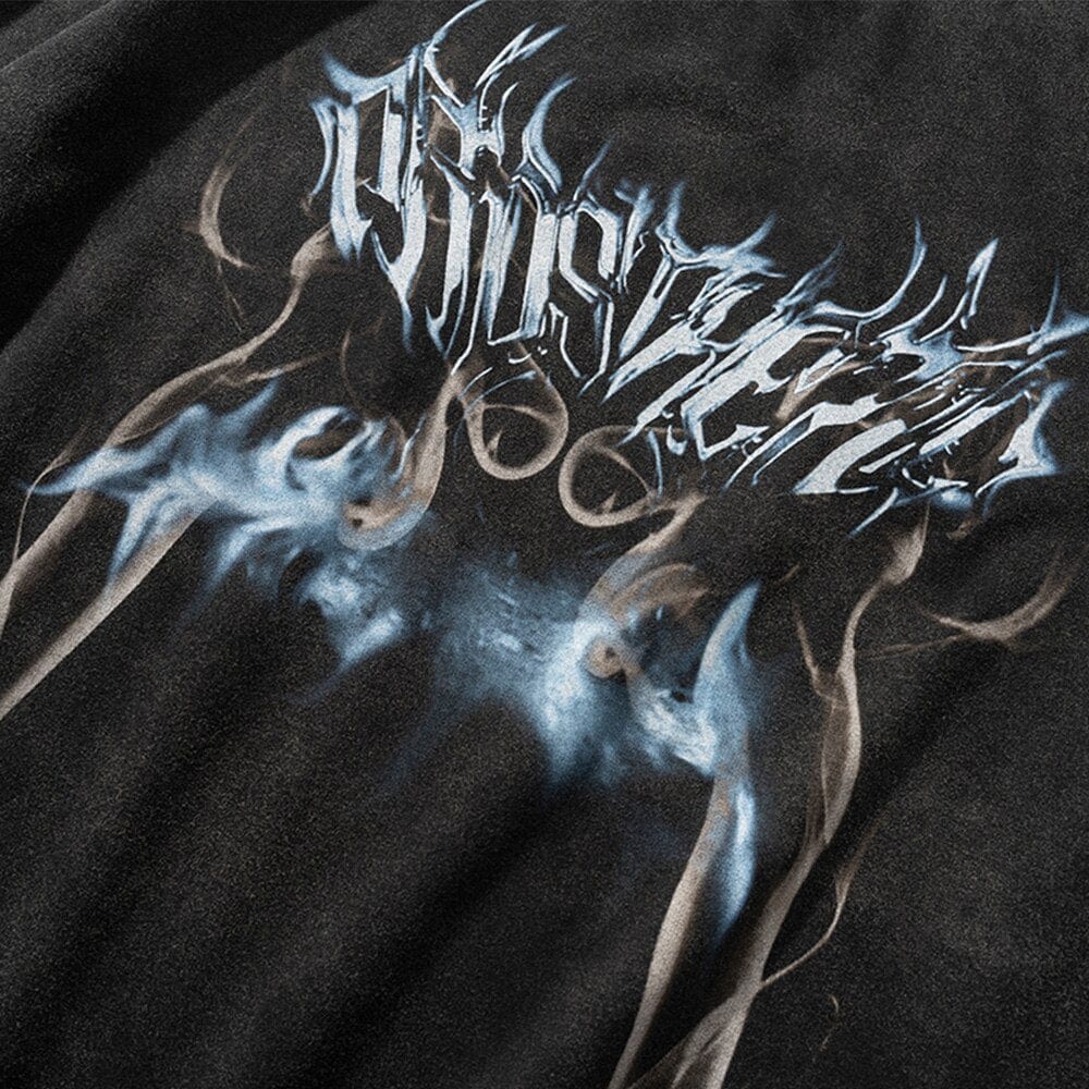 Washed Metal Graphic T-Shirt Streetwear Brand Techwear Combat Tactical YUGEN THEORY