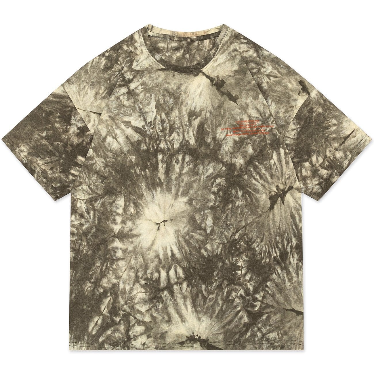 Washed Tie Dye Ghost Graphic Tee Streetwear Brand Techwear Combat Tactical YUGEN THEORY