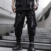 Webbing Dark Black Pants Streetwear Brand Techwear Combat Tactical YUGEN THEORY