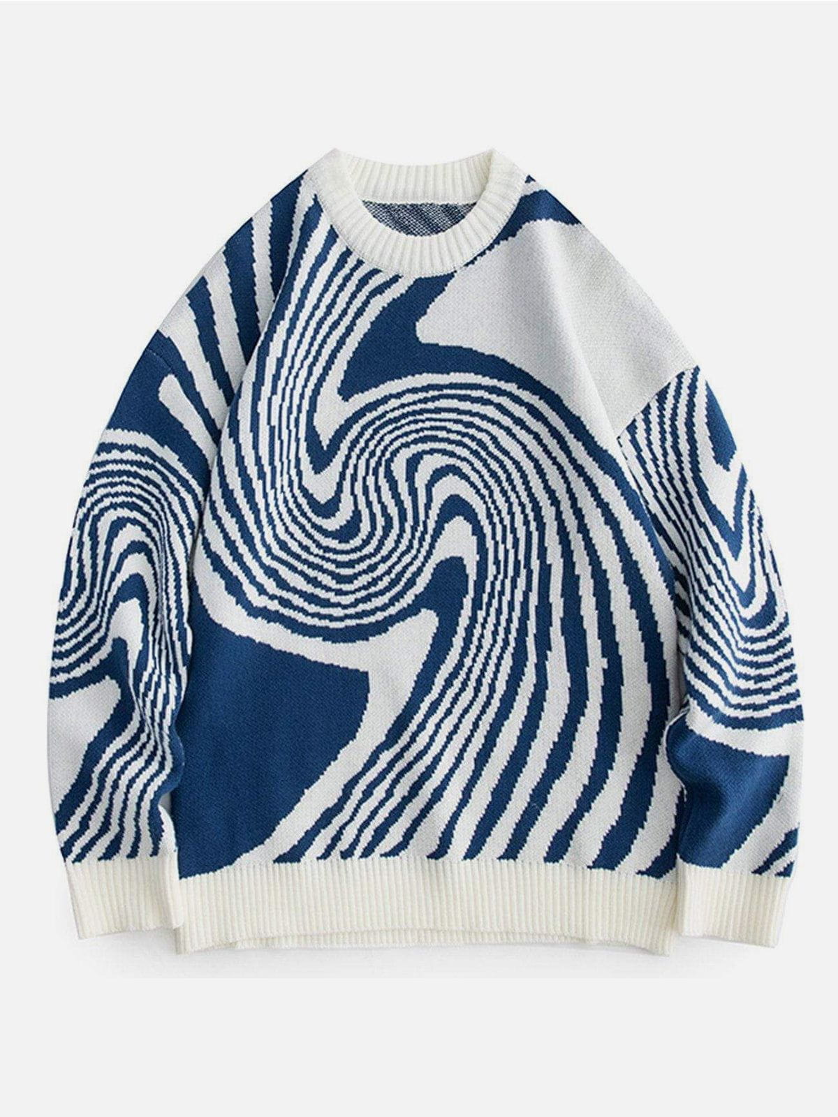 Whirlpool Knit Sweater Streetwear Brand Techwear Combat Tactical YUGEN THEORY
