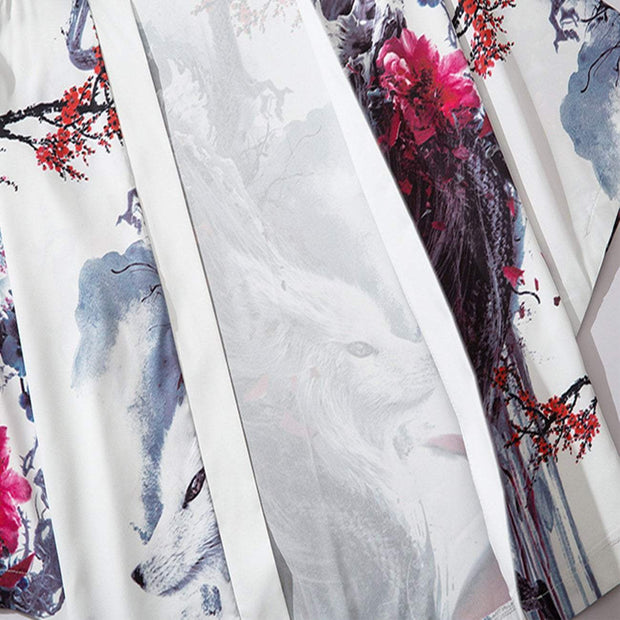 White Fox Kimono Streetwear Brand Techwear Combat Tactical YUGEN THEORY