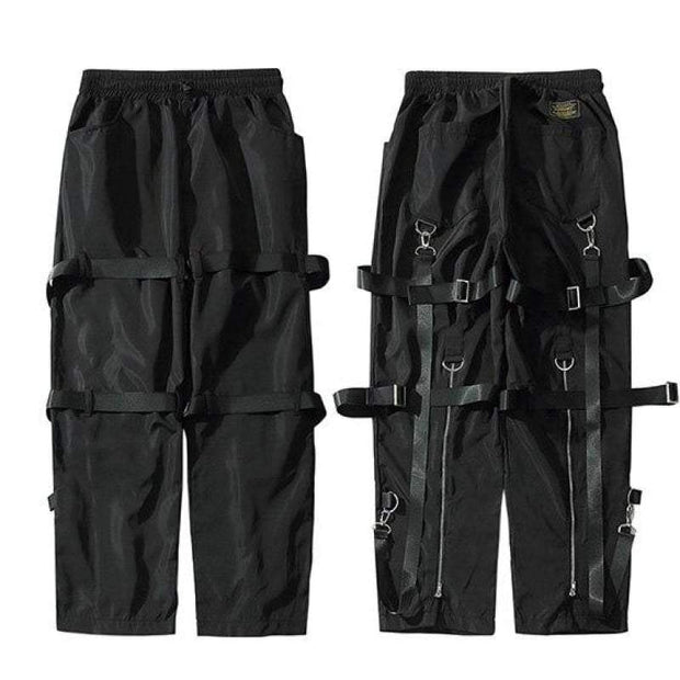 Wide Leg Cargo Pants Streetwear Brand Techwear Combat Tactical YUGEN THEORY