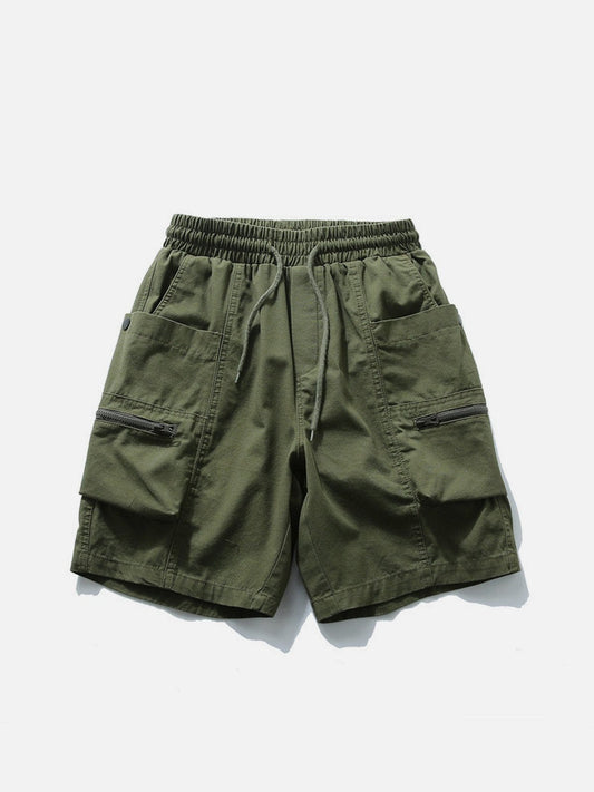 ZIP UP Pocket Loose Shorts Streetwear Brand Techwear Combat Tactical YUGEN THEORY